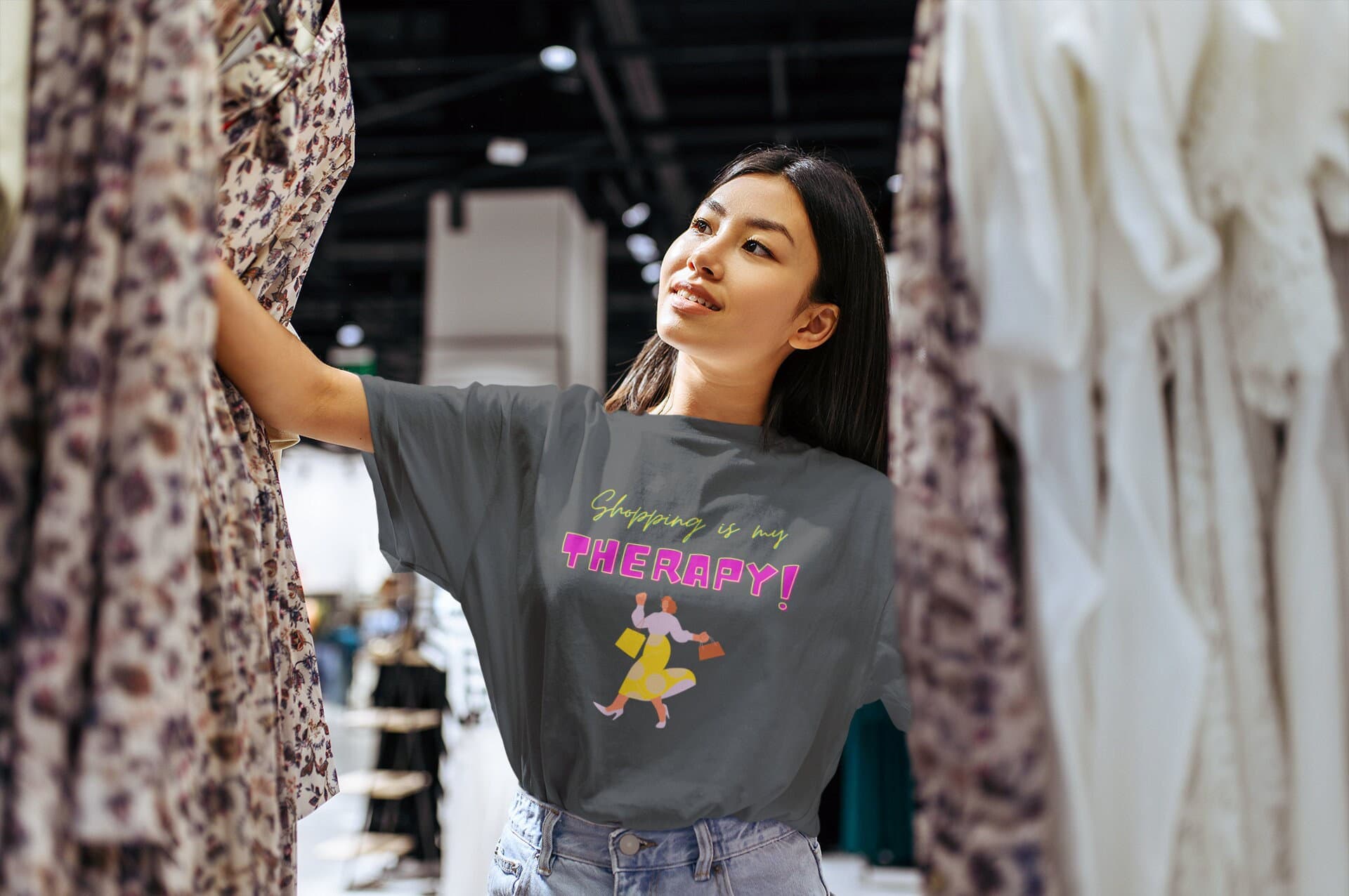 Shopping is my Therapy, T-Shirts for Women